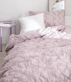 美品♡フランフラン　掛け布団カバー　花柄　シングル　ピンク