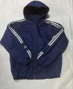 adidasリバーシブル ナイロンジャケット フリースロゴ刺繍2way古着