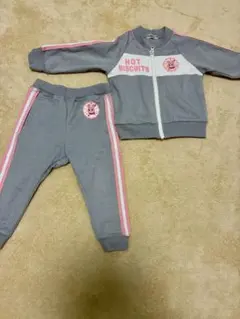 ミキハウス ホットビスケット 90 セットアップ 上下 ジャージ 女の子