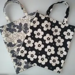 ハンドメイド　ミニトートバッグ　２枚セット②