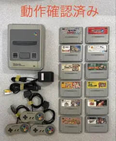 スーパーファミコン　コントローラー３個　ソフト12本　AC・AV動作確認済み