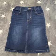 GU デニムスカート 濃紺 110cm