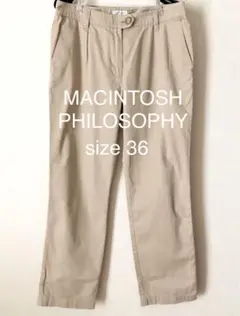 MACKINTOSH PHILOSOPHY チノパンツ ベージュ 36 S