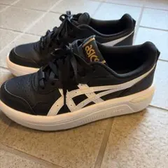 ASICS レディース スニーカー ブラック ホワイト