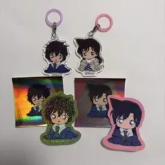 名探偵コナン　ふらっとめじるしアクセサリーステッカー　世良真純毛利蘭　6点セット