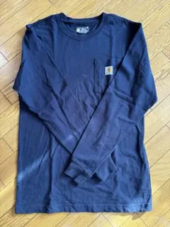 Carhartt ダークネイビー 長袖シャツ S