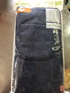 UNIQLO 100cm ブルーパンツ レギュラーフィット