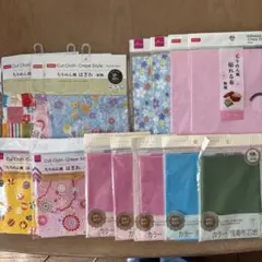 ダイソー ちりめんハギレセット他