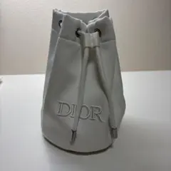 Dior ホワイト 巾着ポーチ