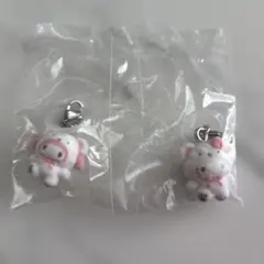 サンリオ ふわふわスノー めじるしアクセサリー マイメロ、キティ