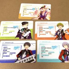 アイドルマスターSideM コラボカフェ プロフィールトレーディングカード 5枚