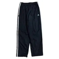 00s adidas ナイロンパンツ ブラック L 万国旗タグ　y2k ギミック