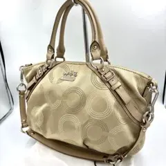極美品】コーチ　ハンドバッグ　ショルダーバッグ　2way マディソン　オプアート