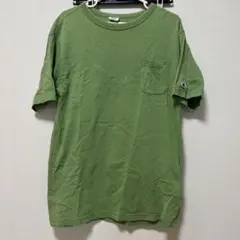 Champion オリーブグリーン 半袖 Tシャツ