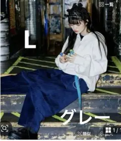 月末セール✨ニコアンド【美品】モードノームコアバレルカーブワイドパンツ グレー