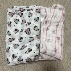 ディズニー ミニーマウス おくるみ 2枚セット