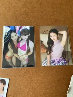 仁美まどか　直筆サイン入り生写真　2枚セット