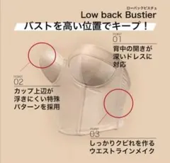 ローバックビスチェ　D65