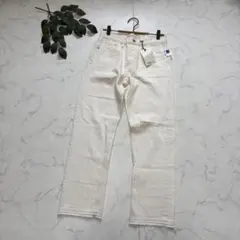 7327 新品✾GAP✾ストレートデニム【25】ホワイト/ダメージ/ボタンフライ