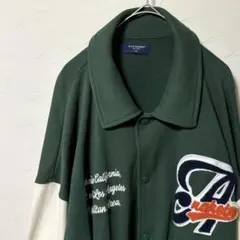 BACK NUMBER スウェット生地 カットスタジャン 緑 メンズ Lサイズ
