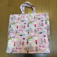 未使用保管品　ハロッズ　トートバッグ　ロンドンデザイン　大容量のサムネイル