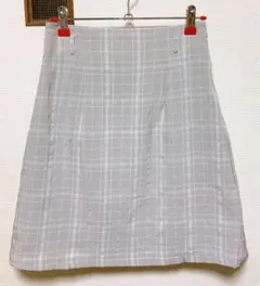 Honeys ミニタイトスカート チェック柄 グレー Mサイズ COLZA