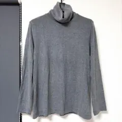 UNIQLO フリース グレー タートルネック 長袖 レディース XL ユニクロ