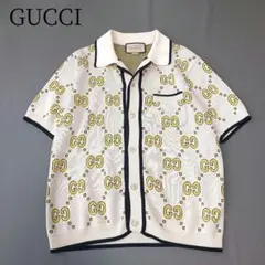 GUCCI GG柄 シルク コットン ポロシャツ 半袖 グッチ XS - メルカリ