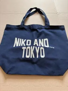 NIKO AND... TOKYO トートバッグ ネイビー