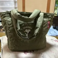 スヌーピー キルティングトートバッグ