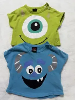 BABYDOLL モンスターズインク 半袖Tシャツ 2枚セット 80cm