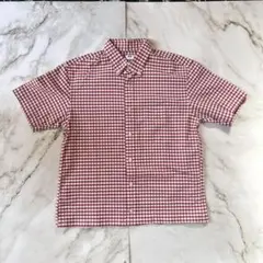 old UNIQLO cboy check shirt シアサッカー box