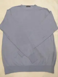 SOVEREIGN UNITED ARROWS ブルー ニット シルクカシミヤ混