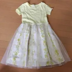 ニットプランナー KNIT PLANNER フラワープリント ワンピース 140