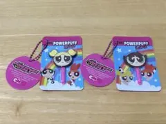 パワーパフガールズ 棒付きフェイスチャーム キーホルダー