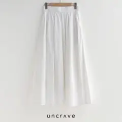 UNCRAVE フレアスカート ホワイト