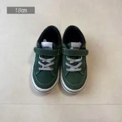 VANS キッズスニーカー　グリーン　18㎝