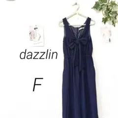 9721-3 ダズリン dazzlin フロントリボンオールインワン F 無地のサムネイル