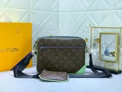 Louis Vuitton ショルダーバッグ ブラウン/グリーン