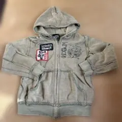 HYSTERIC GLAMOUR パーカー 110 カーキ　記名あり