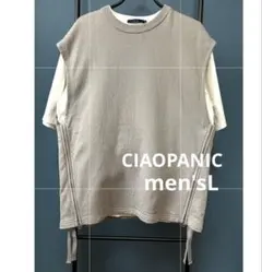CIAOPANIC ファスナー付きベスト　半袖カットソー　2枚セット　サイズL