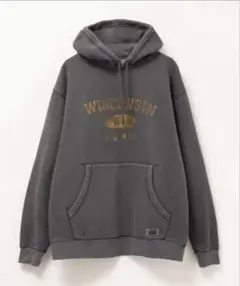 【完売品】GOOD CREWxNUTMEGヴィンテージ風パーカーチャコールグレー