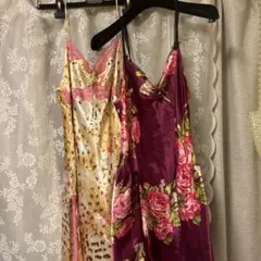 ベッツィジョンソンとピーチジョン花柄サテンキャミソール2点セット