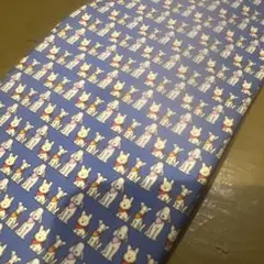 ネクタイ ブルー 犬柄 Salvatore Ferragamo