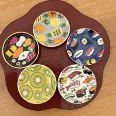 豆皿　５点セット　(8cm)