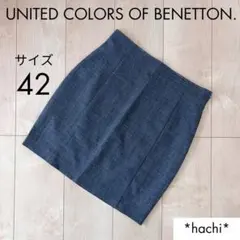UNITED COLORS OF BENETON ミニスカート グレー 42のサムネイル