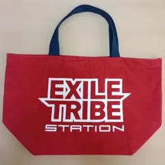 厚手で丈夫★EXILE TRIBE STATION トートバッグ 赤