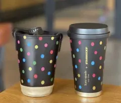 Starbucks×Kate Spade ドット柄ステンレスタンブラー370ml