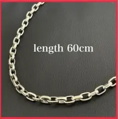 ペーパーチェーン シルバーコーティング ネックレス 60cm 新品のサムネイル