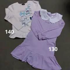 pom ponett & mezzo piano ワンピースセット